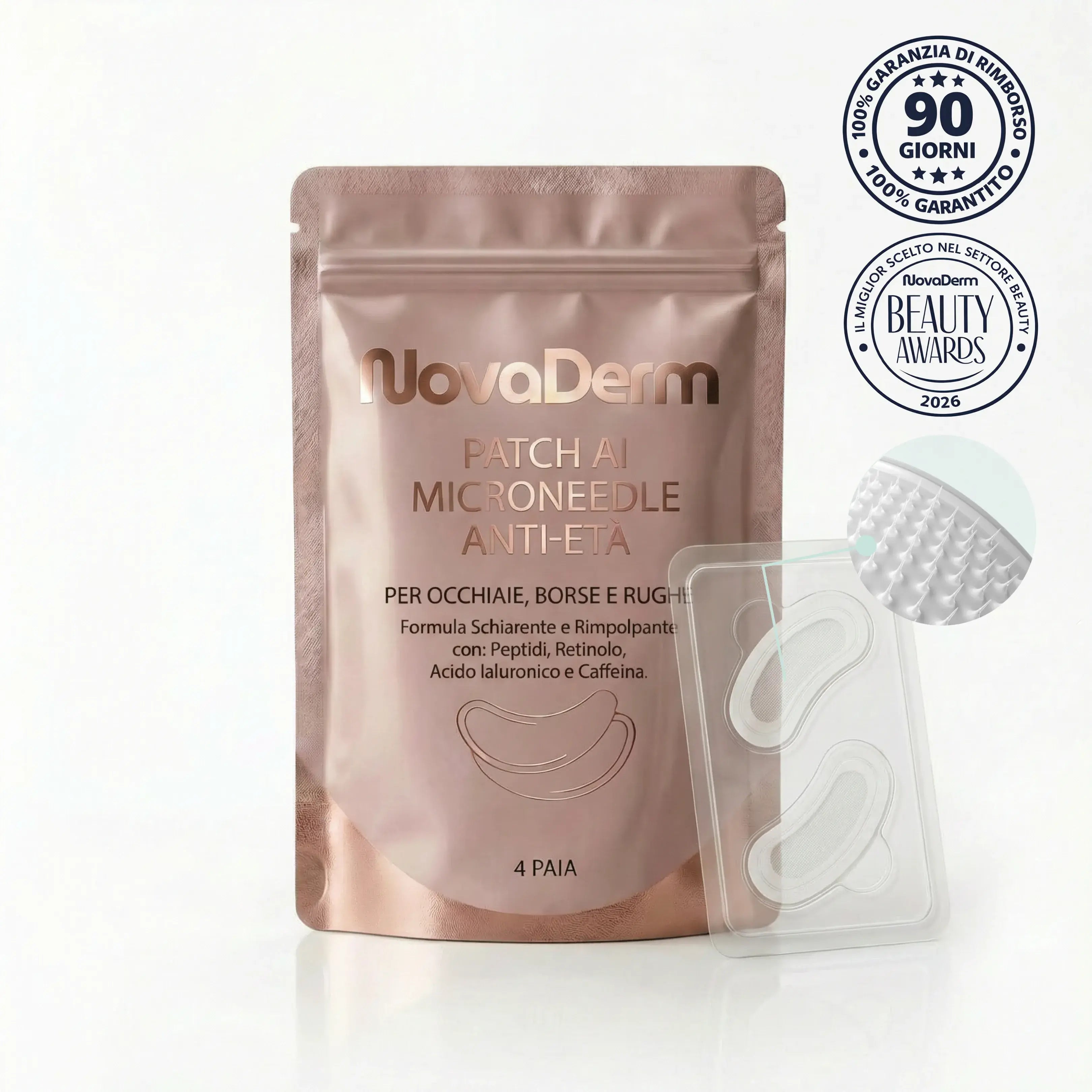 Patch per Occhi ai Microneedle